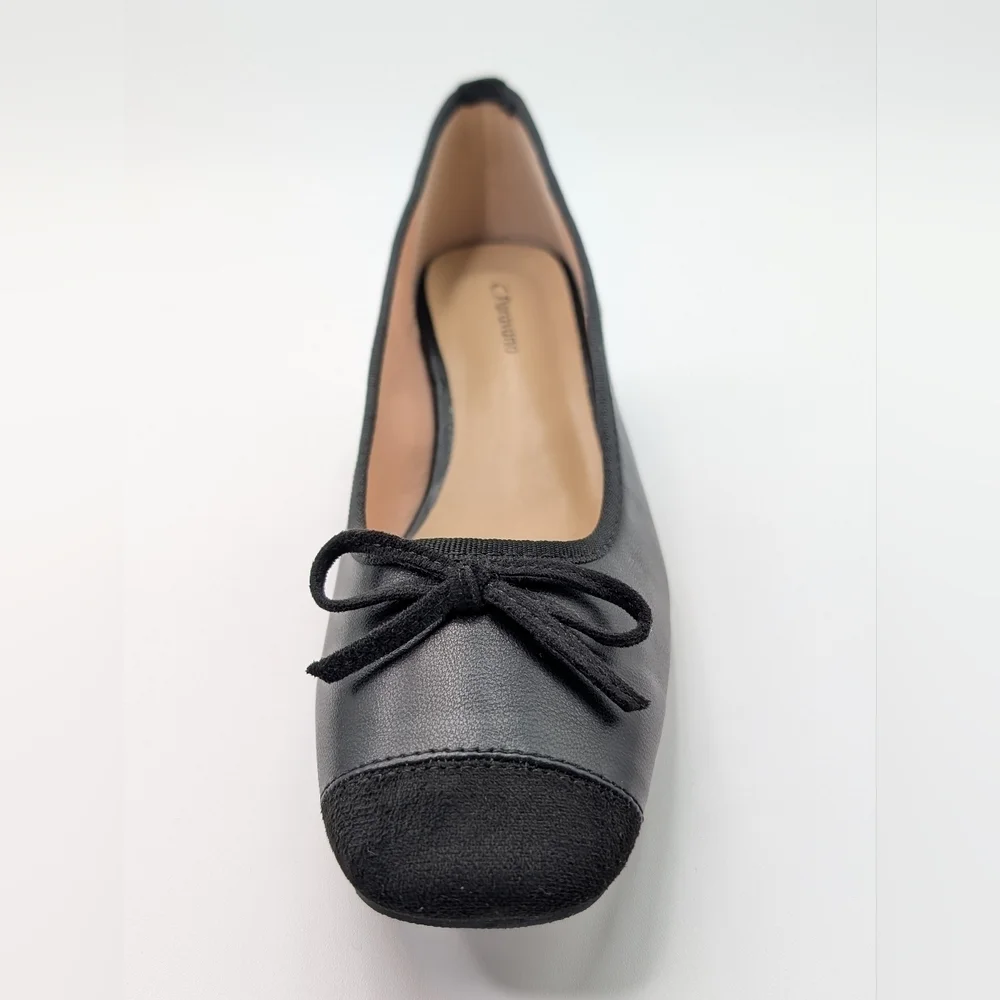 NWOT C. Paravano Toe Bowknot Ballet Flats Size US 8.5 EU 39 - Picture 7 of 16
